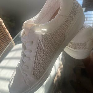 DV by Dolce Vita White Woven Sneakers
